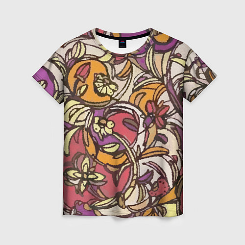 Женская футболка Цветочный аромат / 3D-принт – фото 1