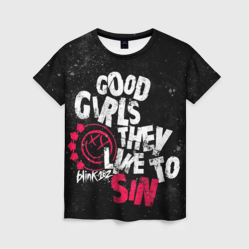 Женская футболка Blink 182, Good Girl / 3D-принт – фото 1