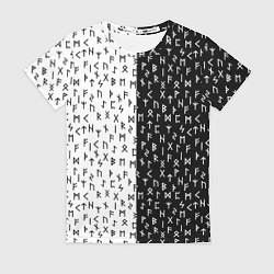 Футболка женская Руны, цвет: 3D-принт