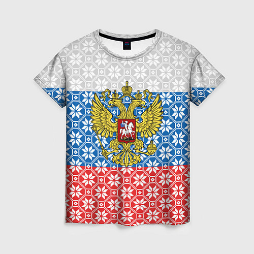 Женская футболка Россия Алатырь / 3D-принт – фото 1
