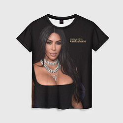 Женская футболка Ким Кардашьян