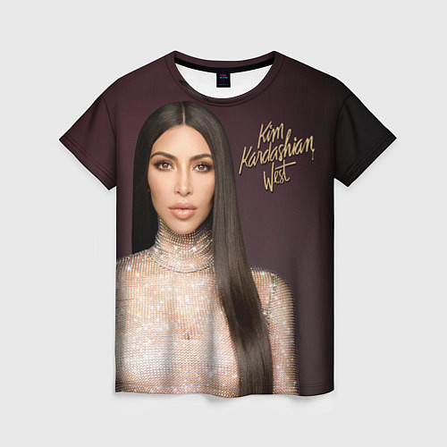 Женская футболка Ким Кардашьян / 3D-принт – фото 1