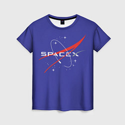 Футболка женская Space X, цвет: 3D-принт