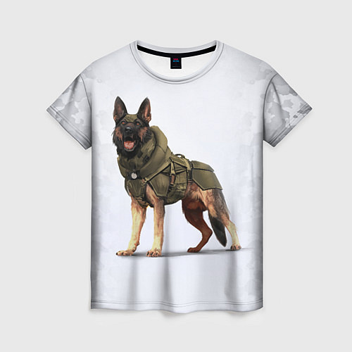 Женская футболка Служебная собака К9 K9 / 3D-принт – фото 1