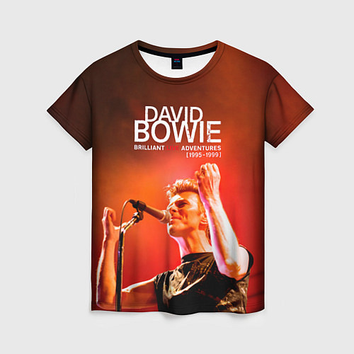 Женская футболка Brilliant Live Adventures - David Bowie / 3D-принт – фото 1