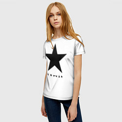 Футболка женская Blackstar - David Bowie, цвет: 3D-принт — фото 2