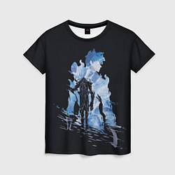 Женская футболка Solo leveling силуэт