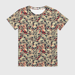 Женская футболка Кровавые Черепа