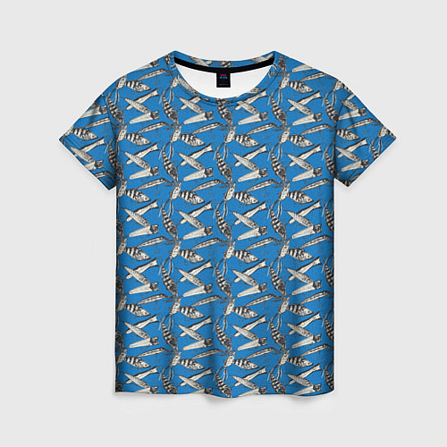 Женская футболка Рыболовные Приманки / 3D-принт – фото 1