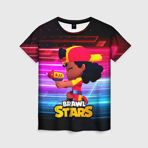 Женская футболка Brawl Stars - Мэг / 3D-принт – фото 1