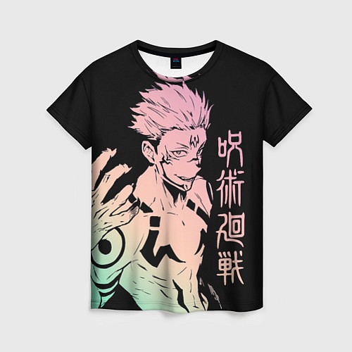 Женская футболка Сукуна, Магическая битва / 3D-принт – фото 1