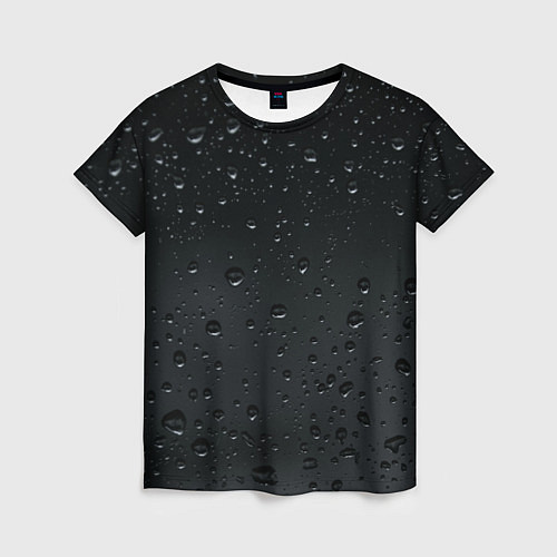 Женская футболка Ночной дождь / 3D-принт – фото 1