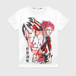 Женская футболка Вырывающийся Сукуна, Магическая битва