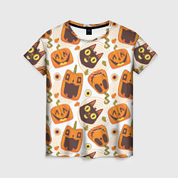 Женская футболка Patern Halloween 10