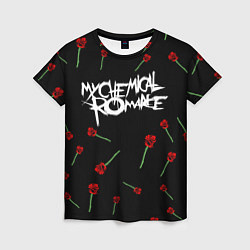 Футболка женская MY CHEMICAL ROMANCE РОЗЫ MCR ROSES, цвет: 3D-принт