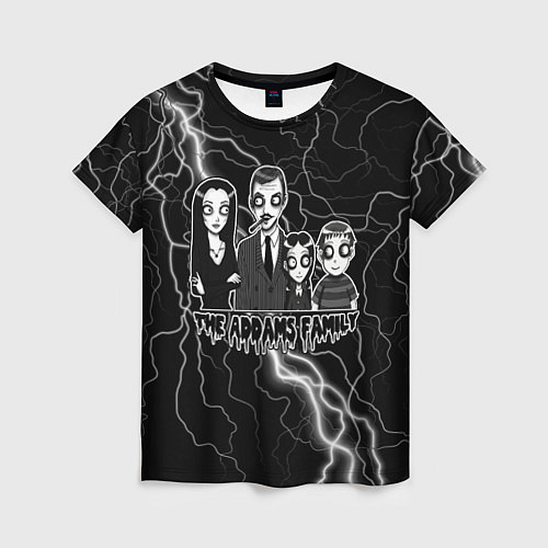Женская футболка Addams family Семейка Аддамс / 3D-принт – фото 1