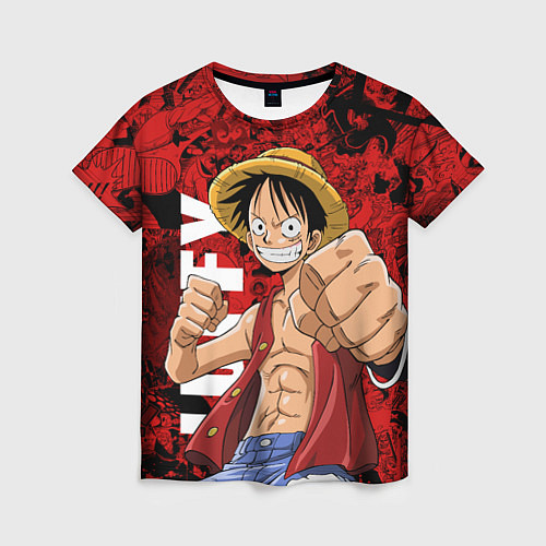 Женская футболка Манки Д Луффи, One Piece / 3D-принт – фото 1