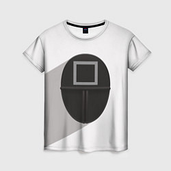 Женская футболка Игра в кальмара: Маска квадрат