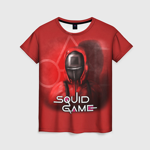 Женская футболка Игра в кальмара: Квадрат / 3D-принт – фото 1
