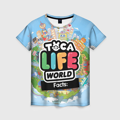 Женская футболка Toca Life World / 3D-принт – фото 1