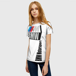 Футболка женская BMW Motorsport, цвет: 3D-принт — фото 2