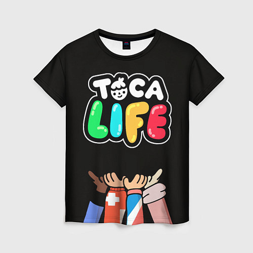 Женская футболка Toca Life: Friends / 3D-принт – фото 1