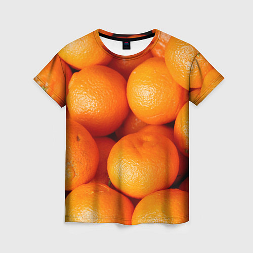 Женская футболка Мандаринчик чик / 3D-принт – фото 1