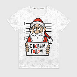 Женская футболка С Новым годом! в заключении