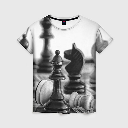 Женская футболка Шах и мат Шахматы / 3D-принт – фото 1