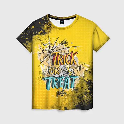 Женская футболка !Trick or treat! / 3D-принт – фото 1
