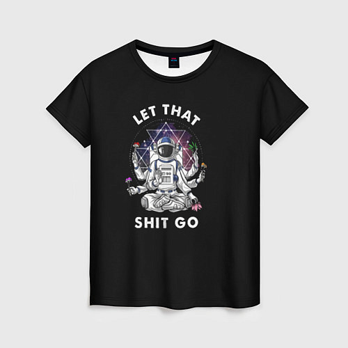 Женская футболка Космонавт на чиле / 3D-принт – фото 1