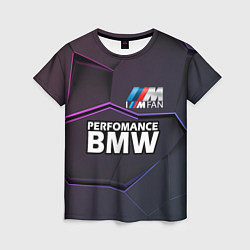 Футболка женская BMW Perfomance, цвет: 3D-принт