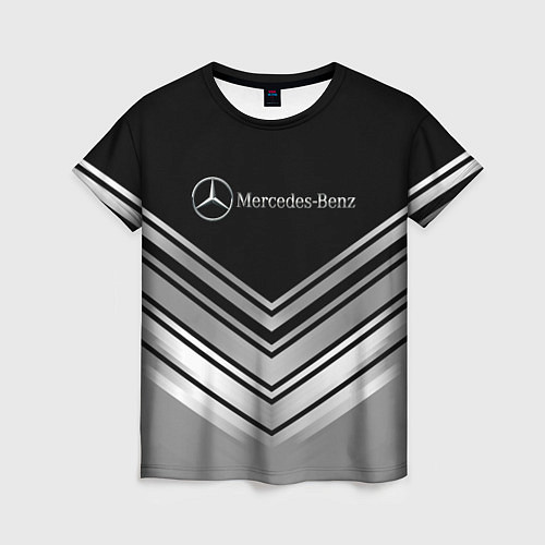 Женская футболка Mercedes-Benz Текстура / 3D-принт – фото 1
