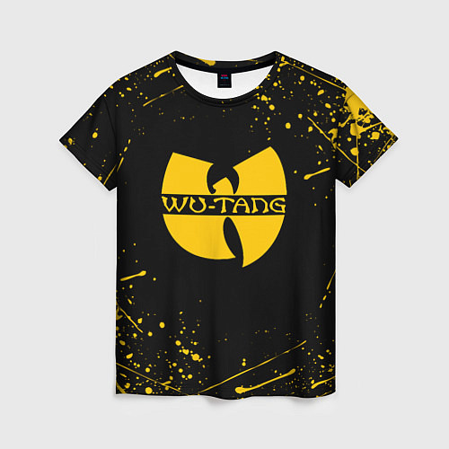 Женская футболка WU-TANG CLAN БРЫЗГИ КРАСОК / 3D-принт – фото 1