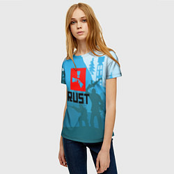 Футболка женская Выживалка Раст, цвет: 3D-принт — фото 2