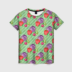 Женская футболка Vegan Огород