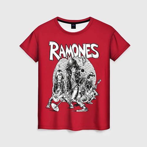 Женская футболка BW Ramones / 3D-принт – фото 1