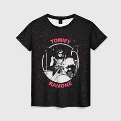 Футболка женская Tommy Ramone, цвет: 3D-принт