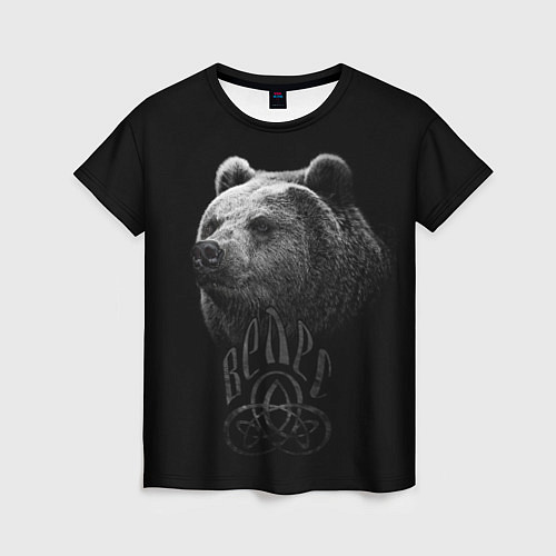 Женская футболка ВЕЛЕС, Медведь / 3D-принт – фото 1
