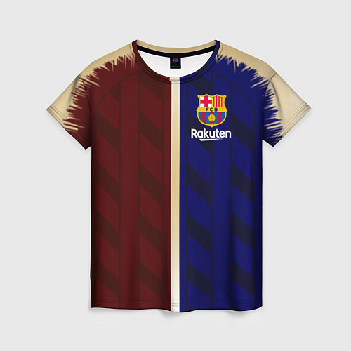 Женская футболка Barcelona Форма / 3D-принт – фото 1