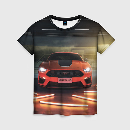 Женская футболка Форд Мустанг, Ford Mustang / 3D-принт – фото 1
