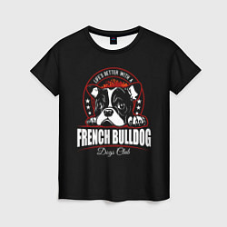 Футболка женская Французский Бульдог French Bulldog, цвет: 3D-принт
