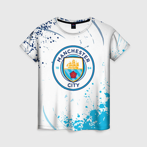 Женская футболка Manchester City - Футбольный клуб / 3D-принт – фото 1