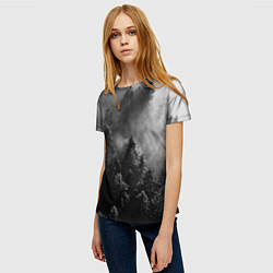 Футболка женская МРАЧНЫЙ ЛЕС FOREST, цвет: 3D-принт — фото 2