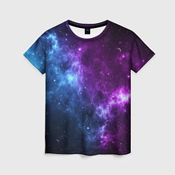 Женская футболка NEON GALAXY НЕОНОВЫЙ КОСМОС