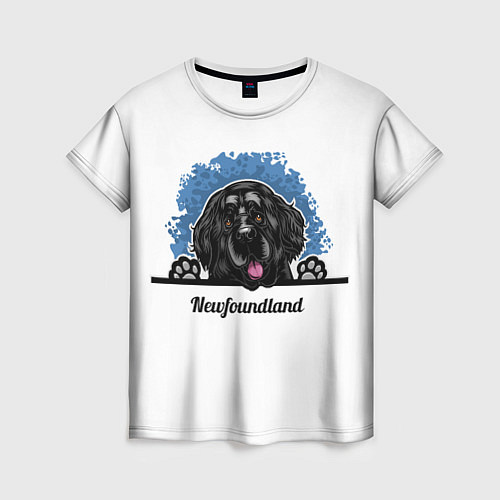 Женская футболка Ньюфаундленд Newfoundland / 3D-принт – фото 1