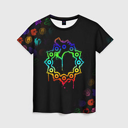 Женская футболка МЕЛИОДАС 7 СМЕРТНЫХ ГРЕХОВ ЦВЕТНОЙ