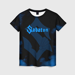 Футболка женская Sabaton синий дым, цвет: 3D-принт