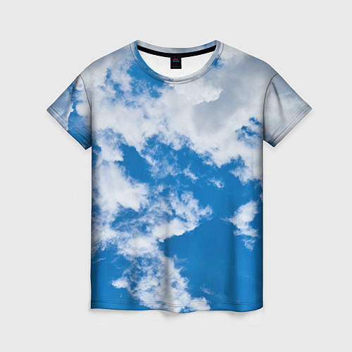 Женская футболка Голубе небо / 3D-принт – фото 1
