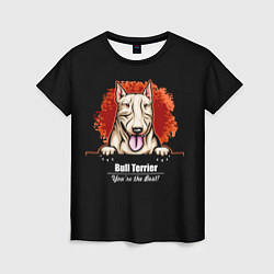 Женская футболка Собака Бультерьер